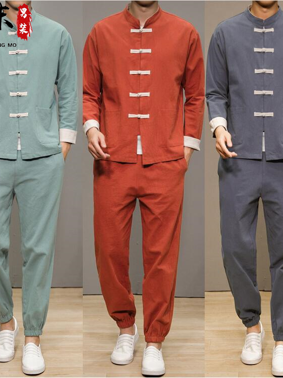 Health & Wellness Farmacia Inc - Chinese Style Cotton Linen Tang Suit