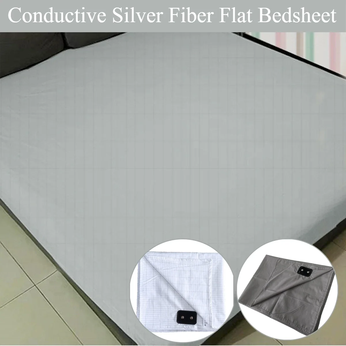Health Wellness Uk - Earthing Bed Sheet Flat Sheet Earth