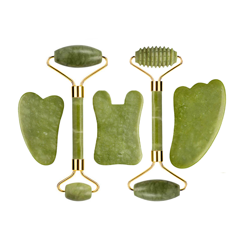 Jade Gua Sha Tool - Natural Jade Roller Gua Sha Massage