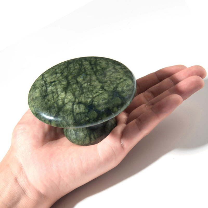 Natural Jade Mushroom Head Mas - Jade Gua Sha Tool ulasan dan harga