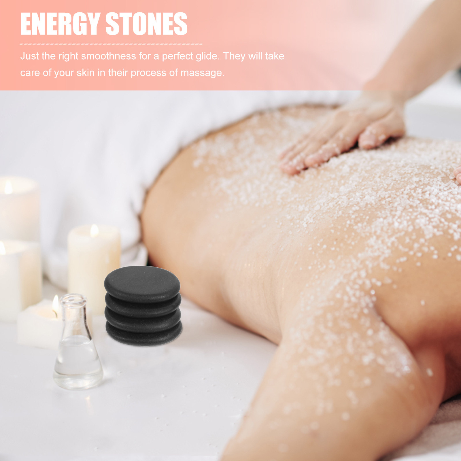 10Pcs Volcanic Hot Stones Natu - Foot Bath Massager ulasan dan harga