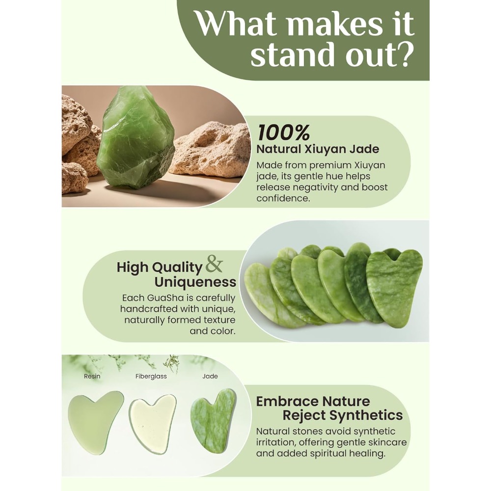 Hot Sale Gua Sha Facial Tool J - Jade Gua Sha Tool ulasan dan harga