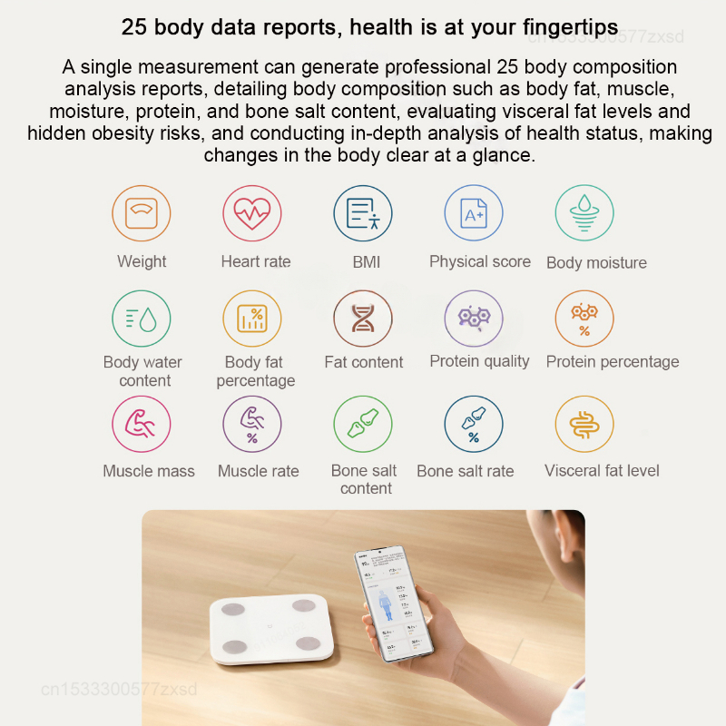 Mijia Body Fat Scale S400 Blue - Digital Body Weight Scale ulasan dan harga