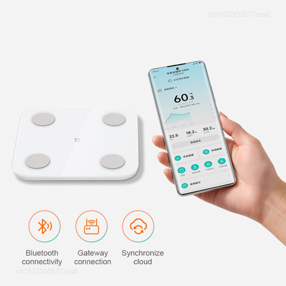 Mijia Body Fat Scale S400 Blue - Digital Body Weight Scale ulasan dan harga