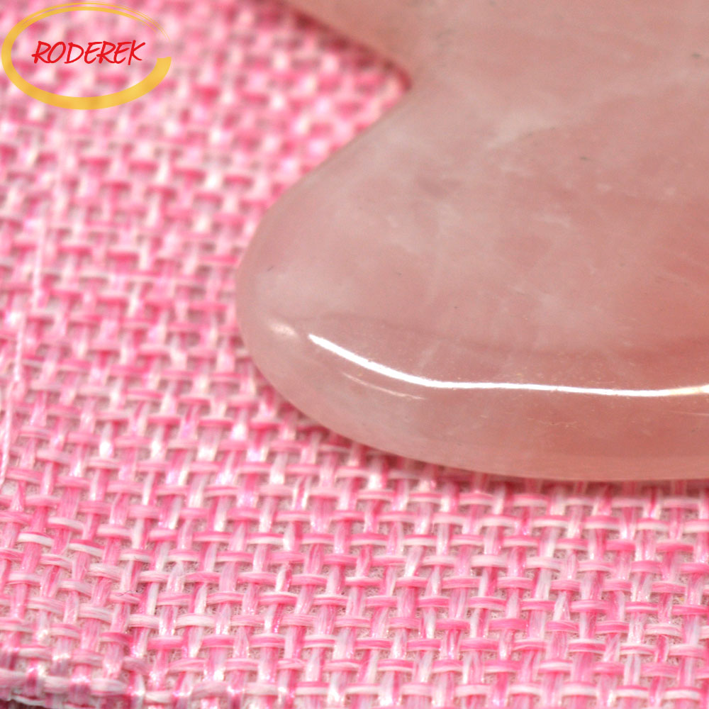 Jade Guasha Plate Natural Rose - Jade Gua Sha Tool ulasan dan harga