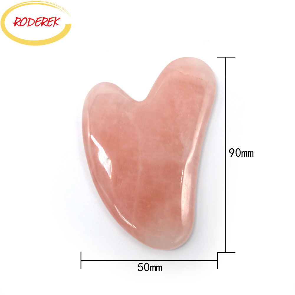 Jade Guasha Plate Natural Rose - Jade Gua Sha Tool ulasan dan harga