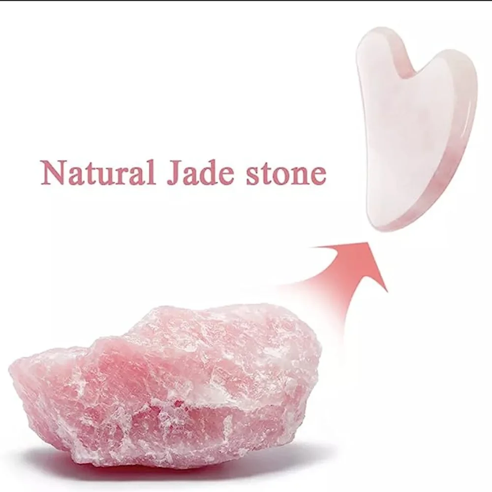 Rose Quartz Gua Sha For Face M - Jade Gua Sha Tool ulasan dan harga