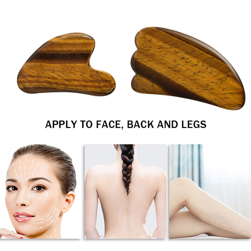 Natural Tiger Eye Jade Roller  - Jade Gua Sha Tool ulasan dan harga