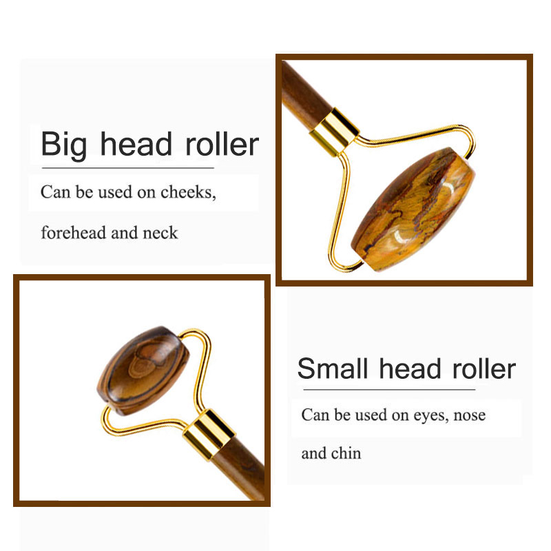 Natural Tiger Eye Jade Roller  - Jade Gua Sha Tool ulasan dan harga