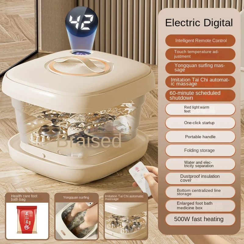 Foldable Portable Thermostatic - Foot Bath Massager ulasan dan harga