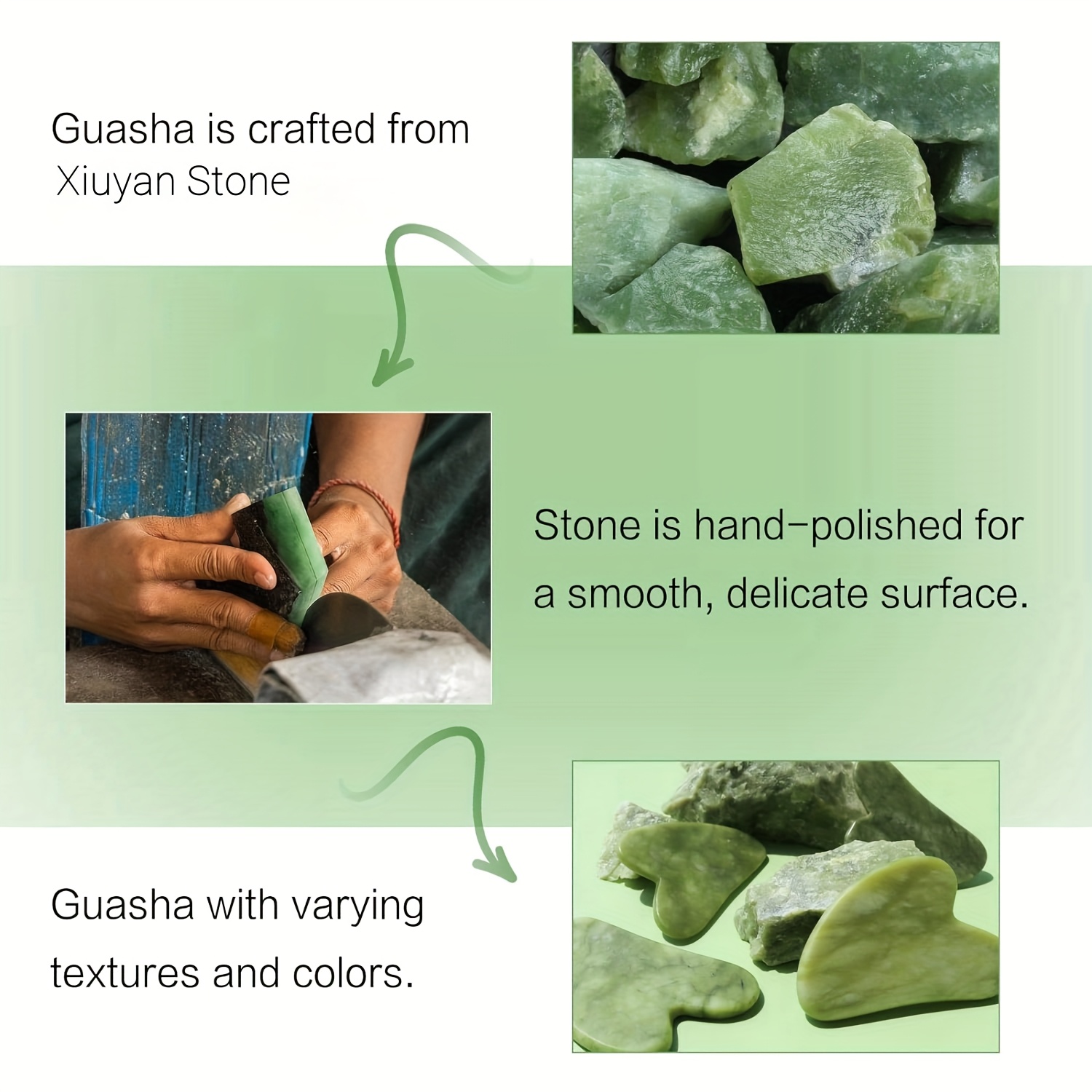Facial Gua Sha Tool Jade Guash - Jade Gua Sha Tool ulasan dan harga