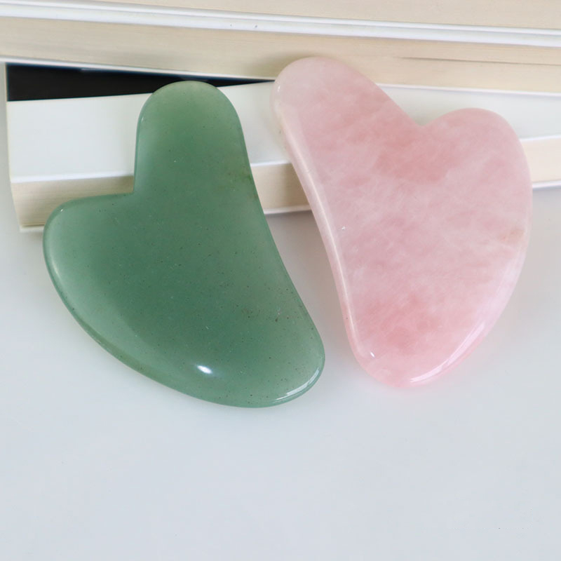Rose Quartz Jade Guasha Massag - Jade Gua Sha Tool ulasan dan harga