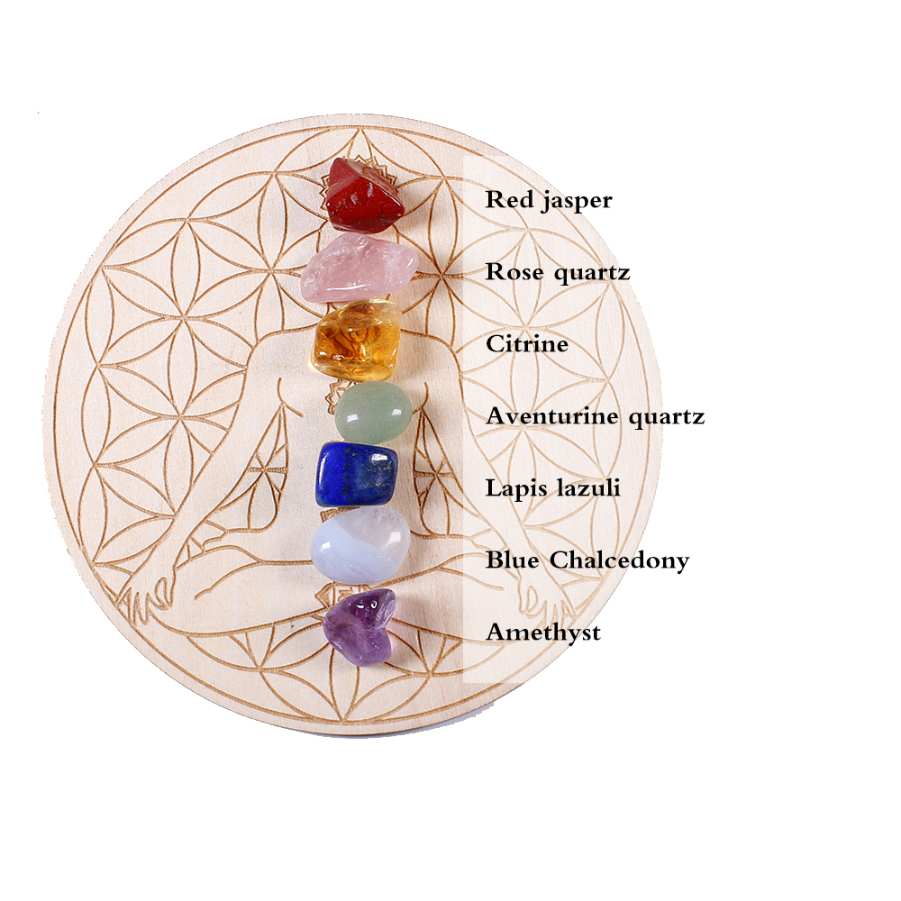 7pcs/set Natural Crystal Mixed - Healing Crystal Set ulasan dan harga