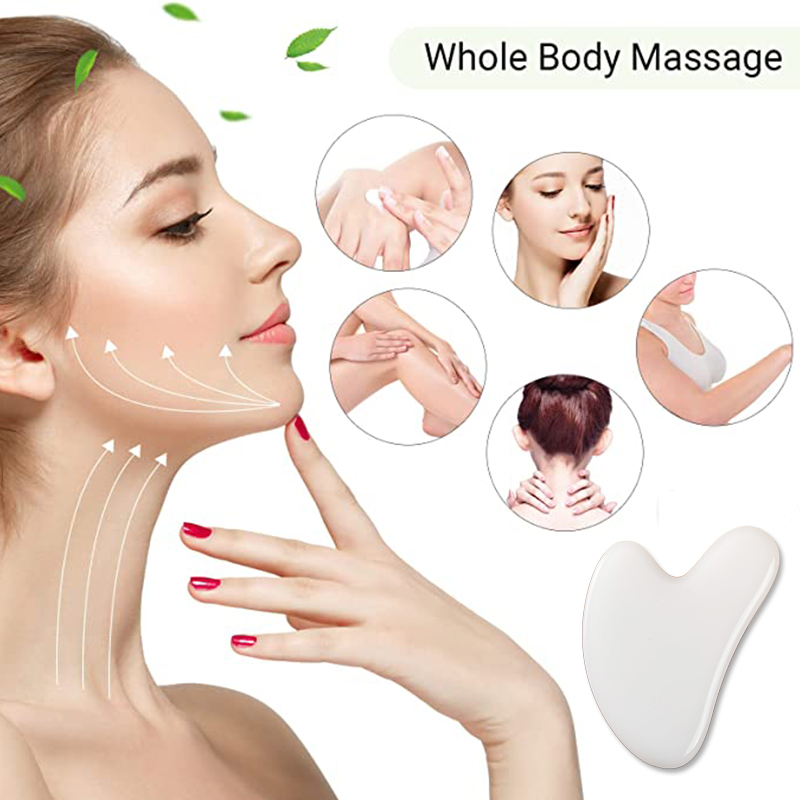 Natural White Jade Gua Sha Boa - Jade Gua Sha Tool ulasan dan harga