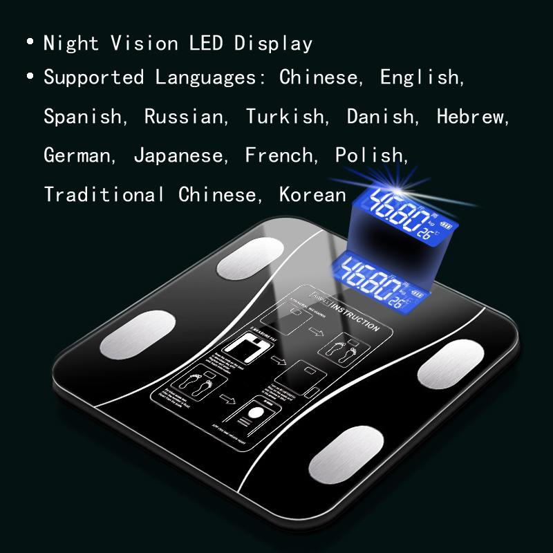 Body Fat Scale Smart Wireless  - Digital Body Weight Scale ulasan dan harga